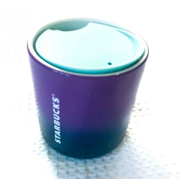 Starbucks Purple Blue Oil Slick Ceramic Mini Mug - Picture 3 of 10